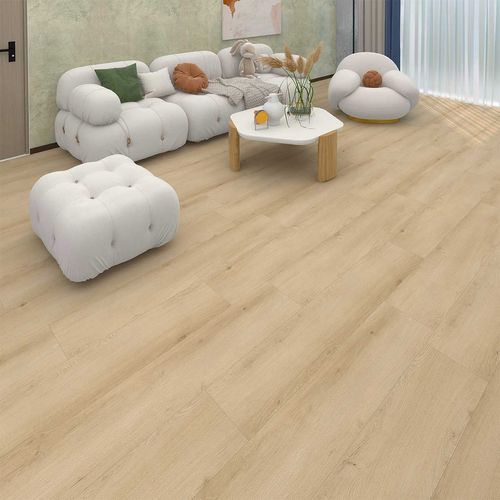 Piso Vinilico Lvt Autoadhesivo Romantic Natural Fresno Espesor 2mm Dest. 15.24X91.44 Caja 5.01 M2