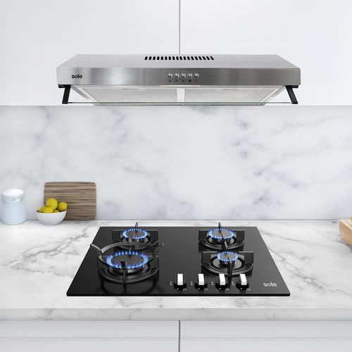 Combo Encimera a Gas - 60cm + Campana Roma - 60cm - S.Collection