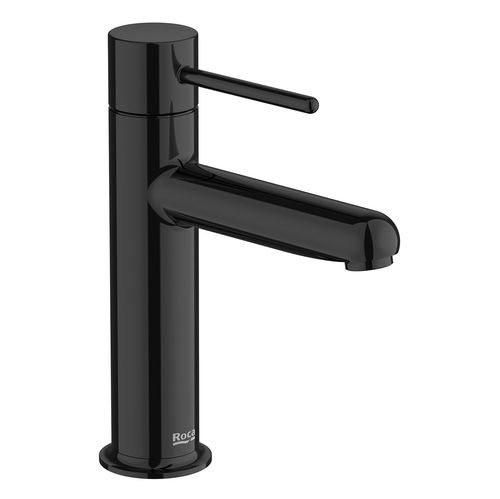 Monocomando Roca Nu P/Lvt. Pico Bajo Acab. Negro Titanio C/Manijas Pin S/Desague