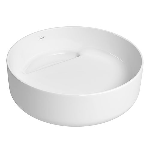 Bowl Deca Slim Redondo De 40 Cm Diametro Blanco (Inc. Tapa Decorativa P/Des. Medialuna)