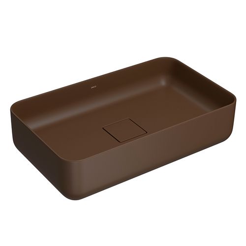 Bowl Deca Slim Rectangular De 50X29.5 Cm Marrón Mate (Inc. Tapa Decorativa P/Des.)