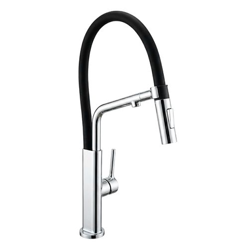 Monocomando Riva Ban De Cocina Al Mueble Con Pico Flexible Color Cromado