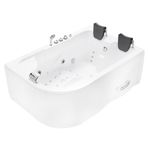 Tina Golden Bath Malibu Blanco 180X120X66 Cm Hidromasaje C/ Cascada (Lado Der.)-1767044262481