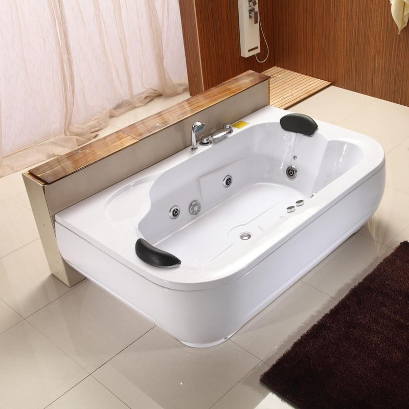 Tina Golden Bath Vesubio Blanco 180X110X62 Cm Hidromasaje Inc. Ducha Tlf.(Espaldar)-1767044287244