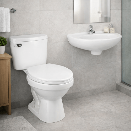 Combo Trebol Rapid Jet con Manija + Taza - Lavatorio Eco Blanco