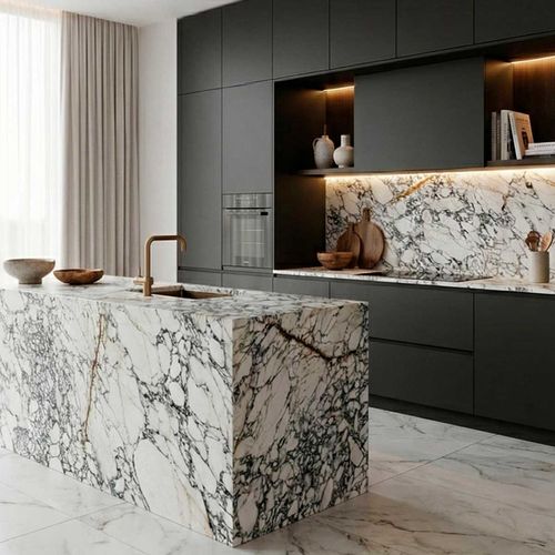 Piedra Sinterizada Arbescatto Multicolor Pulido - 80X240 cm - 1.92 m2