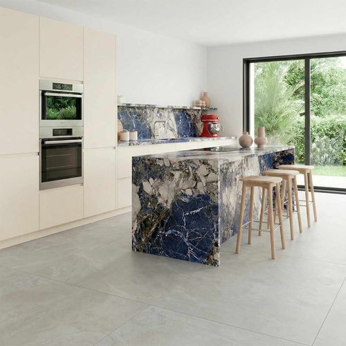 Piedra Sinterizada Infinito Azul Pulido - 80X240 cm - 1.92 m2