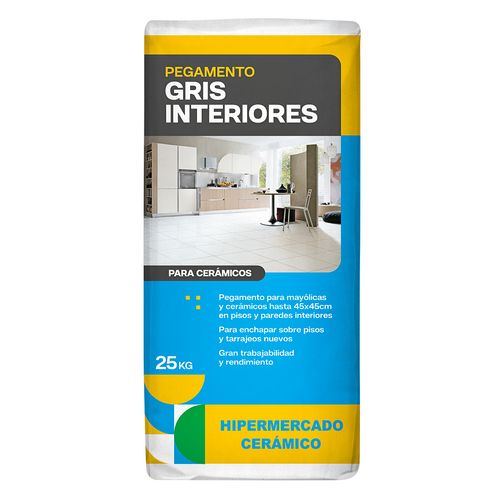 Pegamento en Polvo Gris - Interiores - Bolsa 25kg