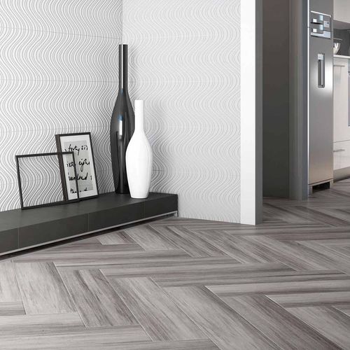 Porcelanato Savana Fume - Gris Mate - Rectificado - Dest. - 19x90 cm - 1.54 m2