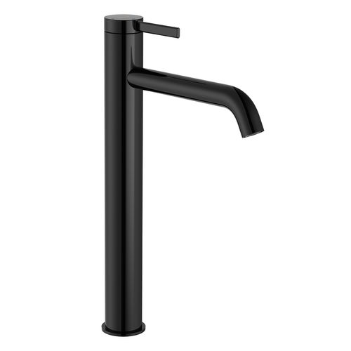 Monocomando Roca Ona Para Lvt. De Pico Alto Color Negro Titanio C/Desague Push