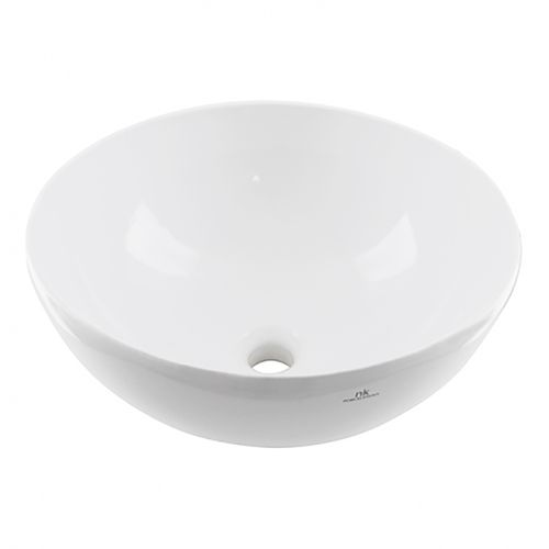 Bowl Lavabo para sobreponer con Rebose - Blanco - 46x46 cm