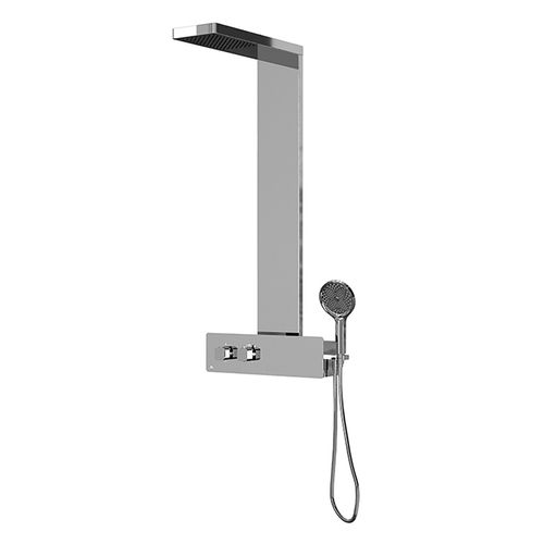 Columna Noken Oxo Termostatica Con Rociador Integrado De Color Cromado