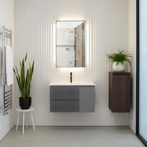 Espejo Brescia Luz Led - Negro