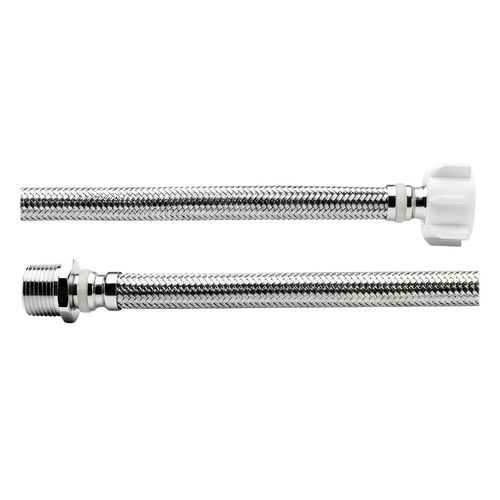 Tubo De Abasto Trebol Acero Inox. 1/2" X 7/8" 45Cm Taza