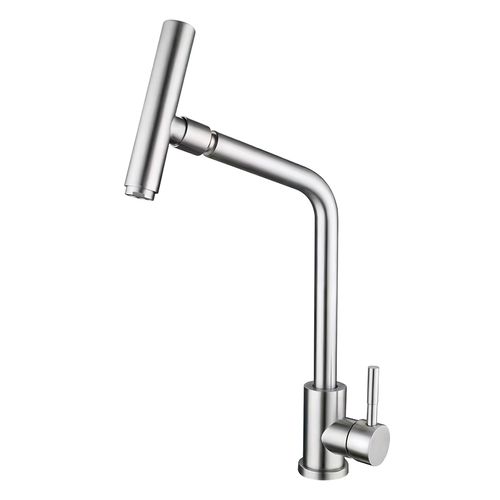 Monocomando Inox para Mueble con Aireador Giratorio