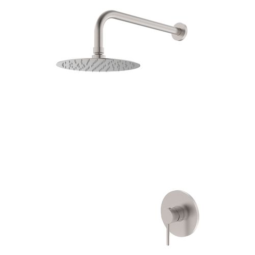 Monocomando Inox para ducha con salida de 20cm