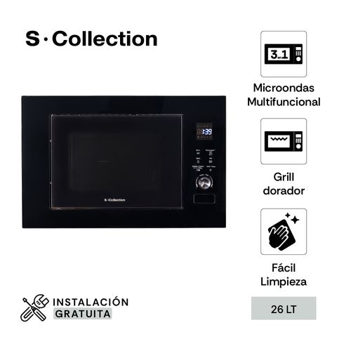 Microondas Sole Emp 3En1 Grillblack 20L Solhom005 Color Negro