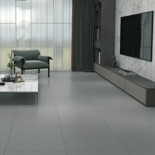 Porcelanato Unicolor Gris Mate - 60X60 cm - 1.44 m2