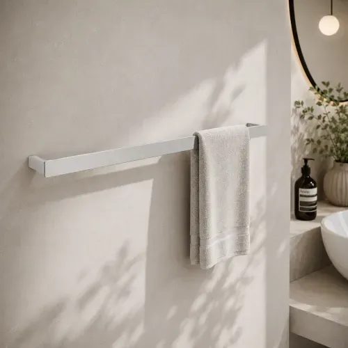 Toallero Barra Phillis Para Baño Cromado