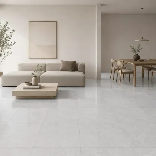 Gres Porcelánico Emperador Gris Claro Brillante - 60X60 cm - 1.44 m2