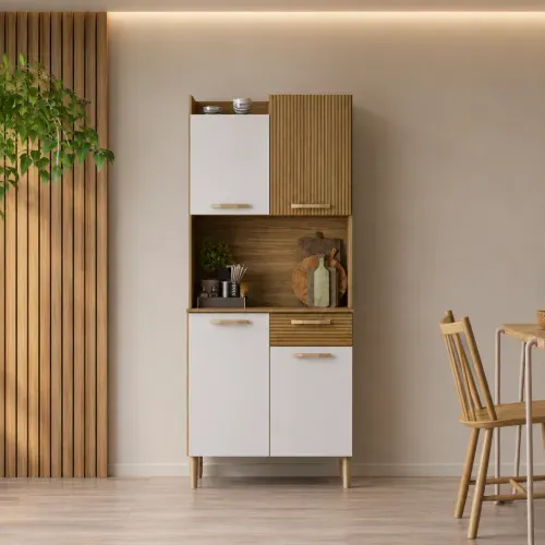Mueble de Cocina Kits Parana Gen Alacena de 4 Puertas Blanco 74 cm MDP