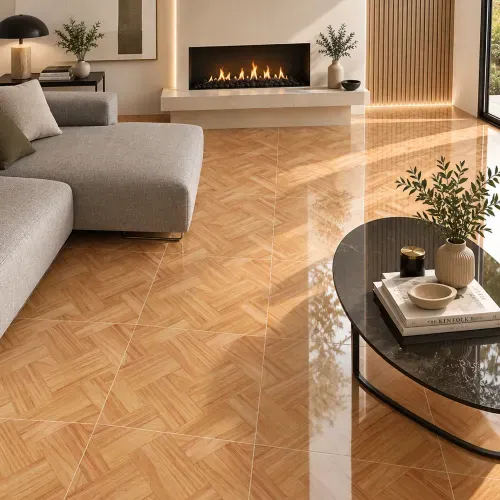 Piso Celima Illinois Natural Mad II Brillante - 45 x 45 cm - 2.44 m2