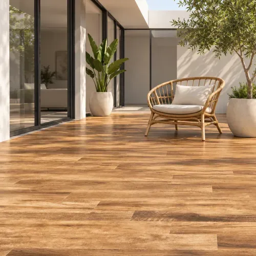 Porcelanato Bosco Camel Mate - 19.7X120 cm - 1.89 m2