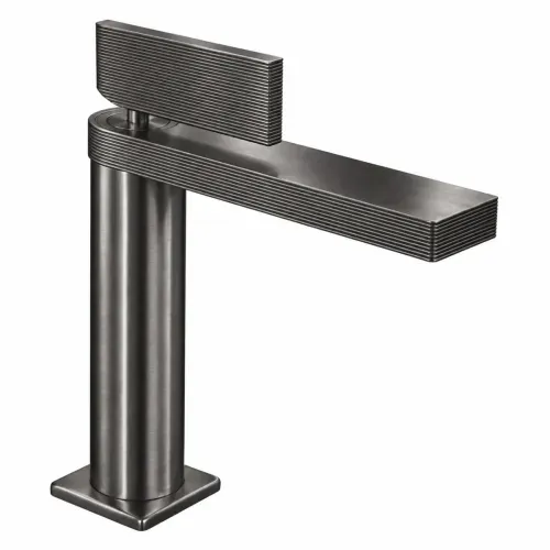 Monocomando Riva Serenity Pico Bajo Color Metal Gris Para Lvt S/Desague