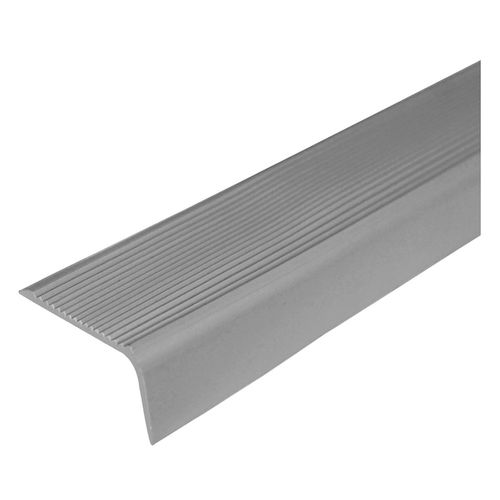 Perfil Antideslizante L Para Escaleras Pvc - Gris - 45 mm x 100 cm