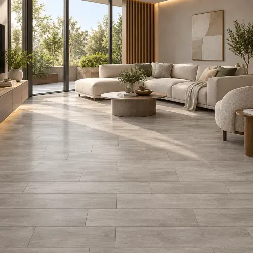 Porcelanato Calca Gris Mate - 20x120 cm - 1.20 m2